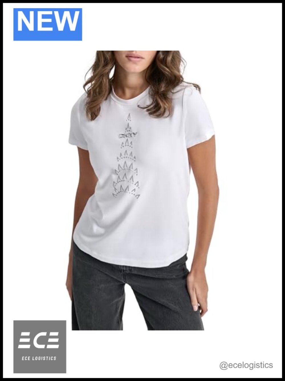 Logo Short Sleeve Crew Neck Casual T-Shirt Relaxed Fit Tee